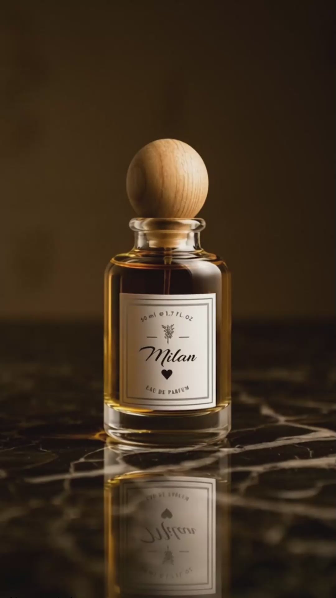 Blooming Milan perfume by Bloograna Perfumes, elegant glass bottle with floral and citrus